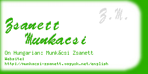 zsanett munkacsi business card
